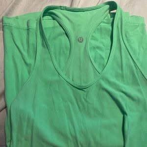 Neon Green CRB Cool Racer Back Lululemon Size 8